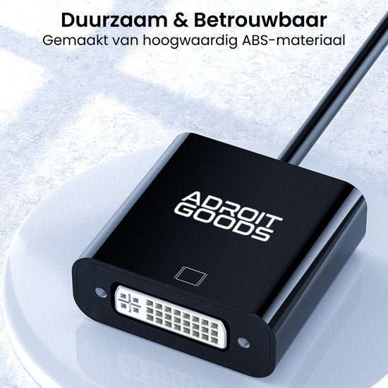 Zwarte stevige kabeladapter van hoogwaardig ABS-materiaal, duurzaam en betrouwbaar.