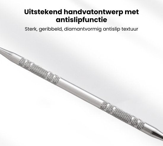Sterk metalen gereedschap met geribbeld, diamanten antislip handvatontwerp