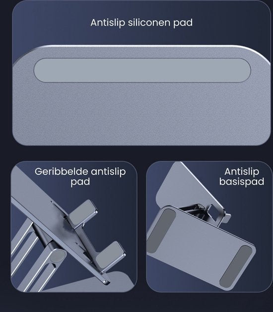 Close-up van verschillende antislip siliconen pads voor extra stabiliteit en grip op oppervlakken