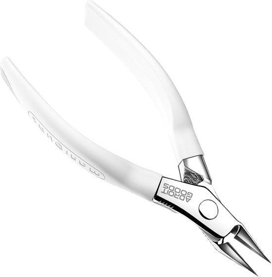 witte professionele kniptang met scherpe punt en metalen scharnier van AdroitGoods