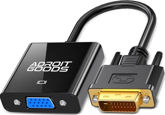 adapter kabel met gouden dvi-connector en blauwe vga-poort van adroitgoods