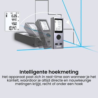 Draagbare digitale hoekmeter met realtime aanpassing voor nauwkeurige metingen onder verschillende hoeken