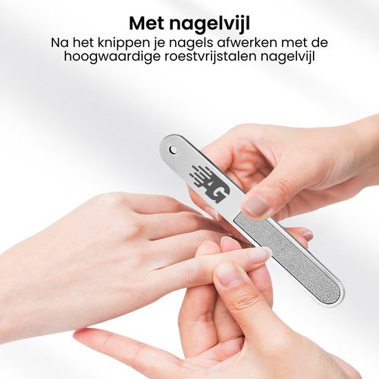 Hand vijlt nagels met roestvrijstalen nagelvijl voor een gladde afwerking