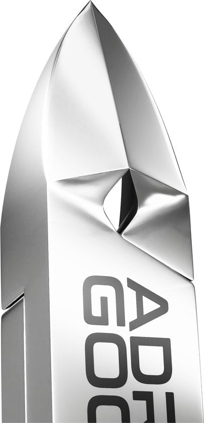 Glanzend metalen gereedschap met scherpe snijkanten en gegraveerde tekst AdroitGoods