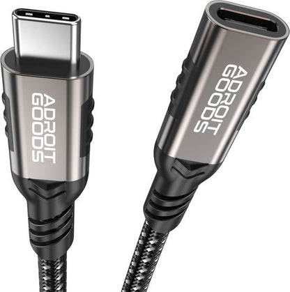 Duurzame AdroitGoods USB-C-kabel met gevlochten behuizing en metalen connectoren