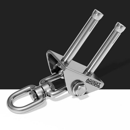 roestvrijstalen bevestigingshaak met twee schroeven en draaibare ring van AdroitGoods