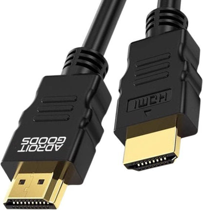 zwarte HDMI-kabel met goudkleurige connectoren voor hoogwaardige videotransmissie