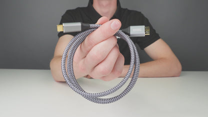 USB-C Naar Micro-B kabel - Harde Schijf Kabel - Micro B 3.0/5Gbps - Nylon Braided