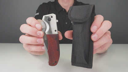 Survival Zakmes - Nova X48 - Survival mes - Jachtmes - Staal en Eikenhout - Camping