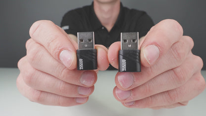 2x USB-A naar USB-C Adapter - USB 2.0 - Converter - Aluminium