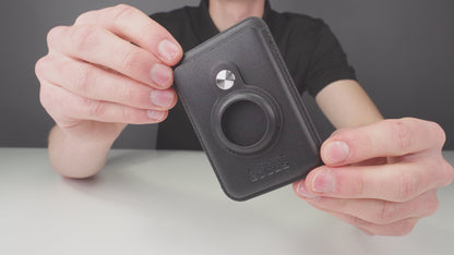 AirTag Kaarthouder Geschikt Voor Magsafe en iPhone - Pasjeshouder/Wallet - Leder