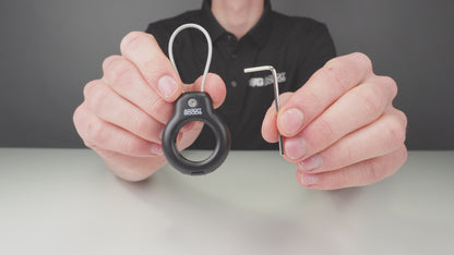 Hoes Voor Apple AirTag Met Staalkabel - Airtag-sleutelhanger - Houder - Hanger - Case