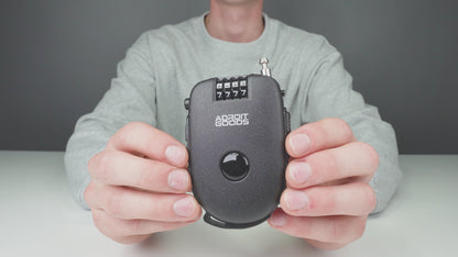 Kabelslot/draadslot 80cm - Snowboard Slot - Skislot - Cijferslot - Zwart