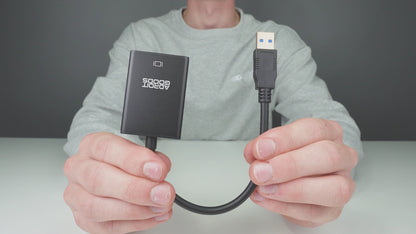 USB 3.0 naar HDMI - USB Display Adapterkabel - HDMI converter - USB-A Naar HDMI - Zwart