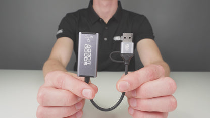 USB-C / USB-A Naar Lan Netwerk Ethernet Adapter - 10/100 Mbps - Internet - Grijs