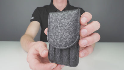 Pincet Epileer Set - 4 Delig - Met Lederen Hoes