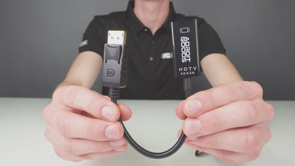 4K Displayport Naar Hdmi Adapter - Kabel - Zwart