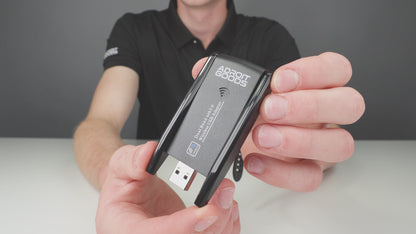 USB Wifi Dongle Adapter - 1200Mbps - Dual 5dBi Antenne - Ontvanger - Zwart