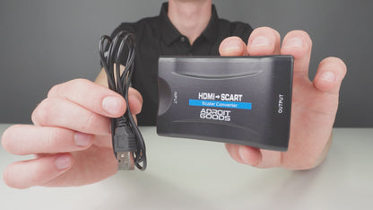 HDMI naar SCART Converter Adapter - Met Voedingskabel - Omvormer - 1080P Full HD