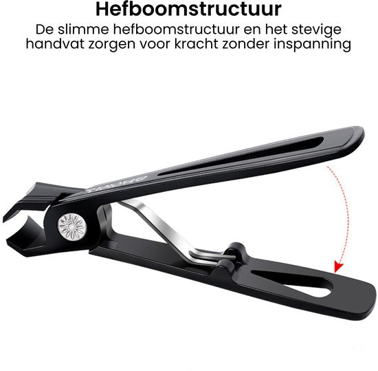 Zwarte hefboom met stevig handvat ontworpen voor kracht met minimale inspanning en gebruiksgemak