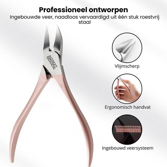 Professionele nagelknipper met roestvrij staal, vlijmscherp en ergonomisch handvat