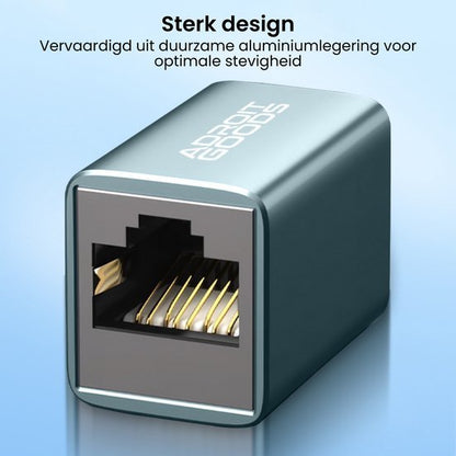 compact metalen adapter met sterke aluminium behuizing en goudkleurige contacten voor verbindingen