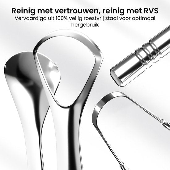 Close-up van glanzende roestvrijstalen gereedschappen voor keuken- en huishoudelijk gebruik