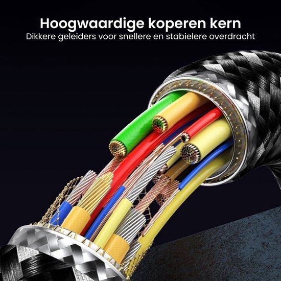 Doorgestoken kabels met gekleurde koperen geleiders en stevigheid voor stabiele overdracht