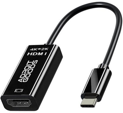 zwarte usb-c naar hdmi adapter kabel met 4k 2k resolutie voor video aansluitingen