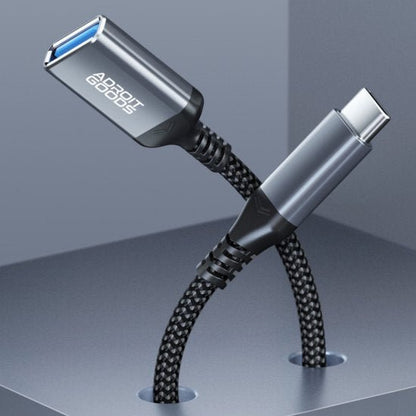 USB - C naar USB - A adapter - OTG adapter - USB C Male to USB Female Adapter - USB - A 3.0 / USB - C 3.2 - Spacegrey - AdroitGoods