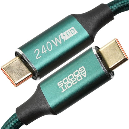 duurzam USB type-C kabel met metalen behuizing en 240W vermogen voor snel opladen