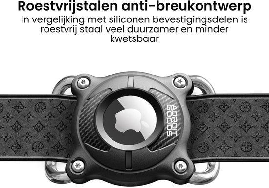 Roestvrij stalen anti-breukontwerp met zwart patroon en bevestigingsschroeven voor polsband