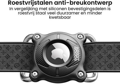 Roestvrij stalen anti-breukontwerp met zwart patroon en bevestigingsschroeven voor polsband