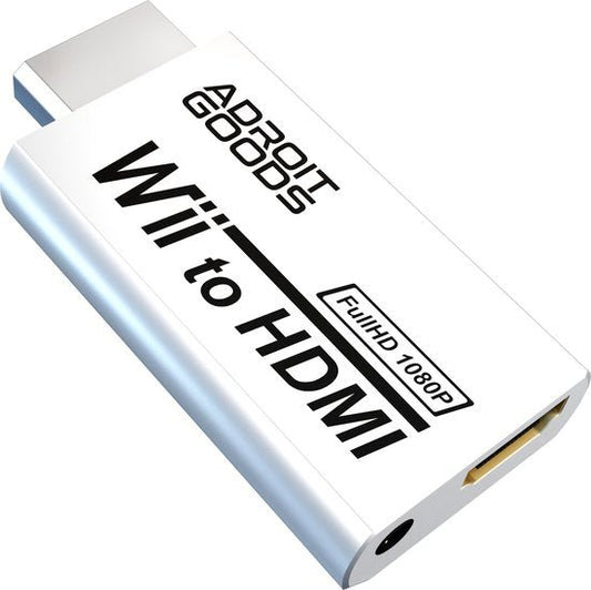 Adapters voor het omzetten van Wii signaal naar HDMI met Full HD 1080p kwaliteit